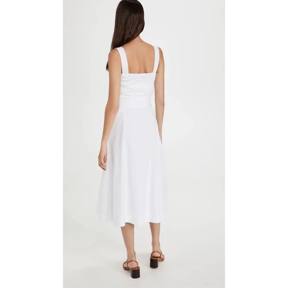 VERONICA BEARDPositano Ruched Bow Midi Dress